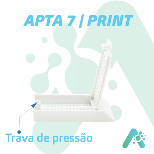 apta7 print cassete ab tras, 45°, tampa e base, 1000und
